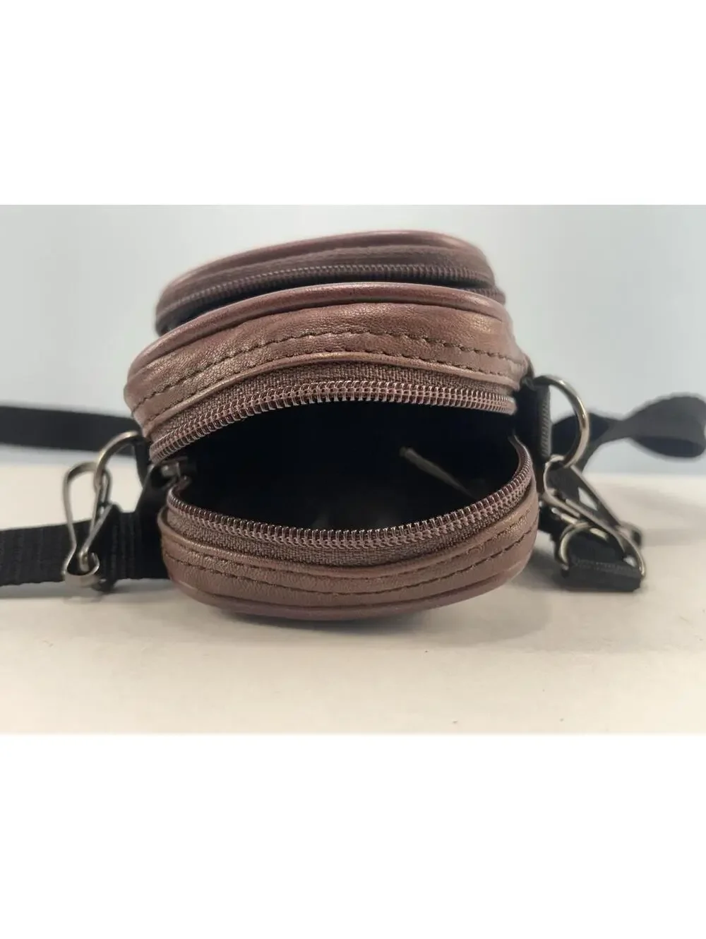 Vintage Brown Leather Camera Case 4